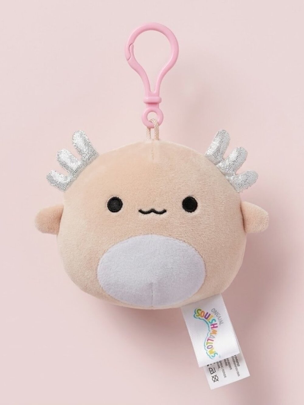NWT Squishmallow Pink Axototl Keychain‎